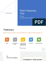 Oriel Numeracy Test Preparation Guide