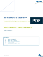 Tomorrow's Mobility: Week 2 - Session 8 - Battery Fundamentals