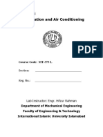 Refrigeration and Air Conditioning: Lab Manual