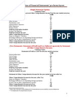 IAS 1 Pro Forma Layout of FS