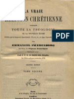 Em Swedenborg LA VRAIE RELIGION CHRETIENNE Tome Second 1sur2 Numeros 463 752 LeBoysDesGuays 1878