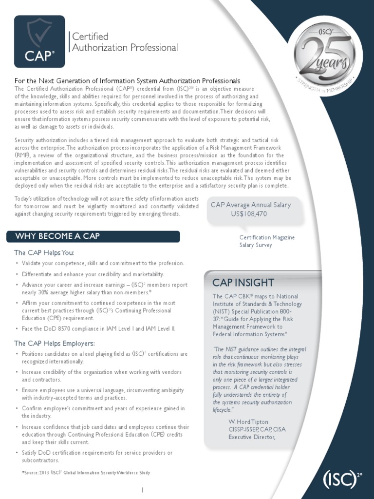 Cap Brochure | PDF