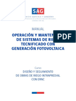 Manual Operación y Mantención Sistemas de Riego