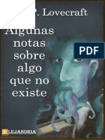 Algunas Notas Sobre Algo Que No Existe-H. P. Lovecraft