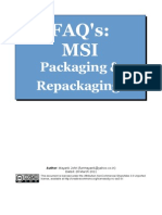 FAQ On MSI Packaging and Repackaging Ver 0.0.2