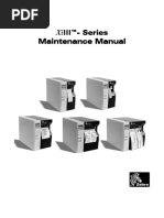 ZEBRA XiIII Xi3 Parts Service Manual