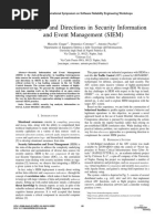 Challenges and Directions in Security Information and Event Management (SIEM)