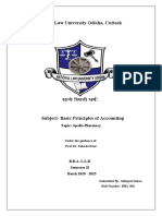 National Law University Odisha, Cuttack: Topic: Apollo Pharmacy