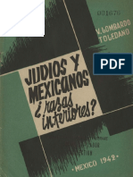 (Vincente Lombardo Toledano) Judios y Mexicanos - ¿Razas Inferiores