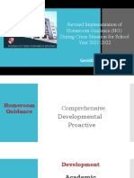 Revised Implementation of Homeroom Guidance (HG) During Crisis Situation For School Year 2021-2022