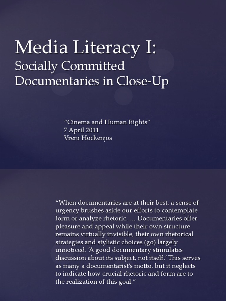 Understanding Documentary Rhetoric | PDF | Documentary Film