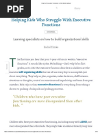 Child Mind Institute - Help For Executive Functions