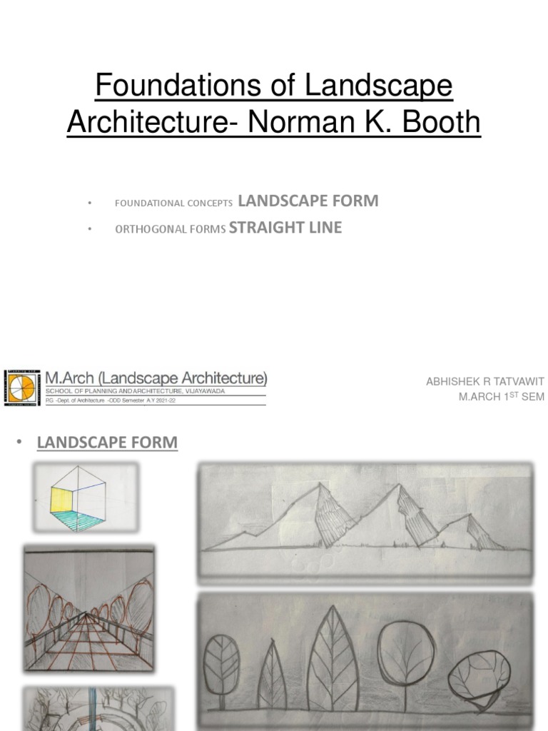 Foundations of Landscape Architecture-Norman K. Booth: Landscape Form ...