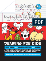 Free Drawing Book For Kids Cartooning With Letters Numbers Wordspdf PDF Free