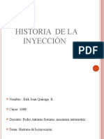 HISTORIA  DE LA INYECCION
