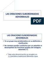 Sintaxis. La Subordinacion Adverbial