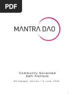 Community Governed Defi Platform: Whitepaper Version 1.0 June. 2020