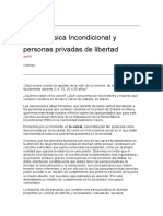 Renta Básica Incondicional y Personas Privadas de Libertad