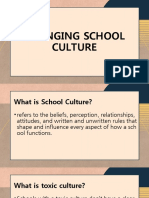 Changing School Culture