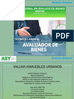 Avalúos Urbanos: Formación en valoración de inmuebles