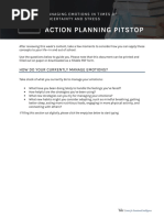 Action Planning Pitstop 3: Managing Emotions in T Imes of Uncertainty and Stress