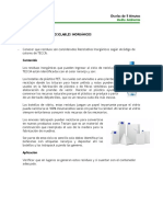 Reciclables inorgánicos: botellas plástico, vidrio y tetrapack