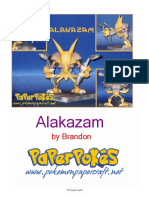 Alakazam Letter Lined