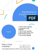 Introduction Cloud Computing