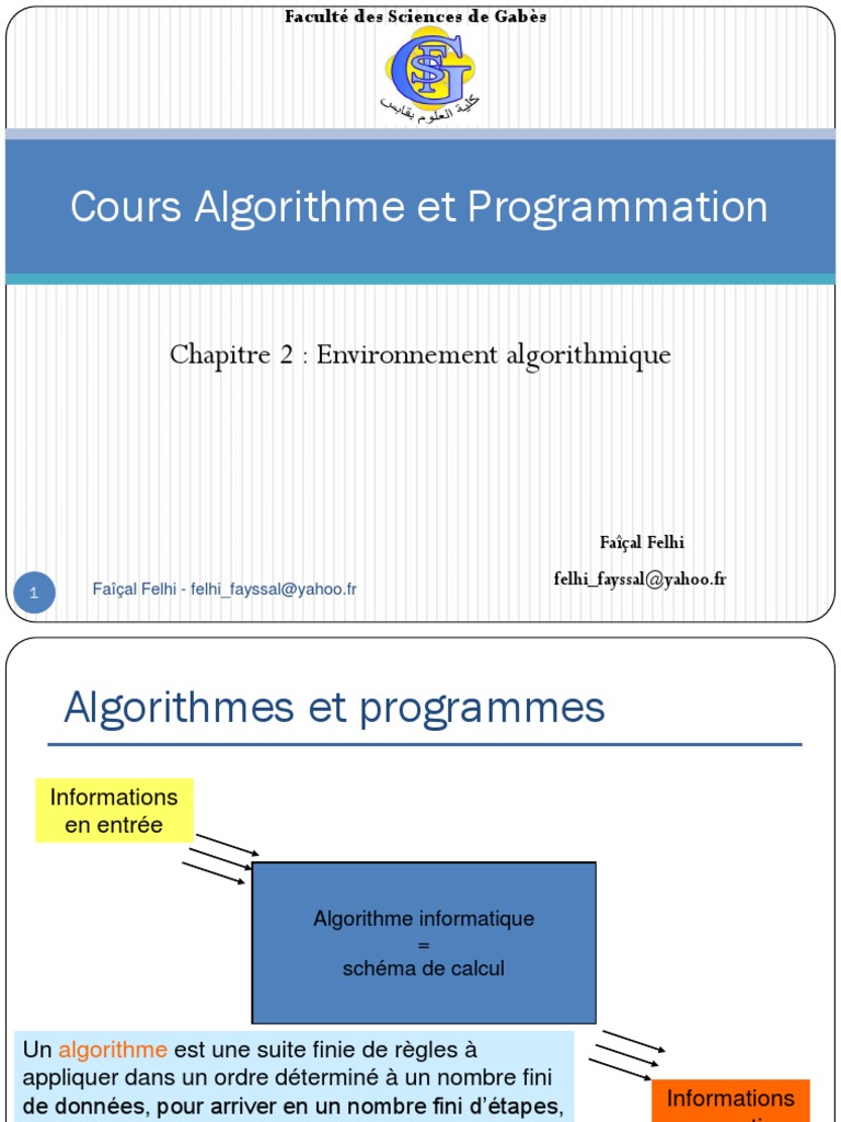 Comprendre les algorithmes et programmes | PDF | Programmation ...