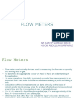 Flow Meters: Ns Kashif Mannan Malik Ns Ch. Abdullah Sarfaraz