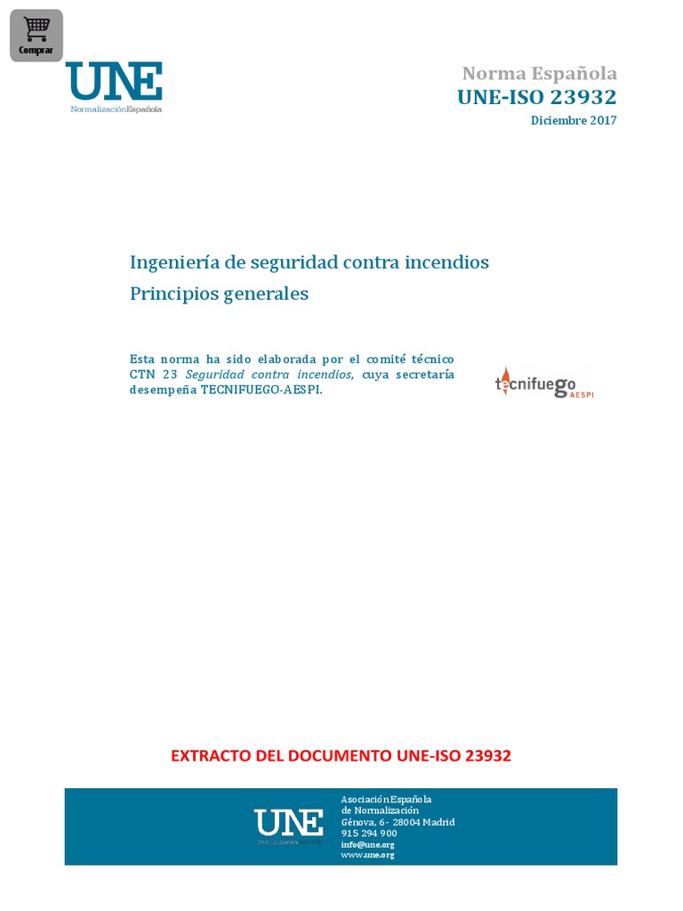Norma UNE-ISO 23932: Seguridad Incendios | PDF | Ingeniería