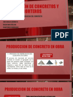 Producción y clasificación de morteros para la construcción