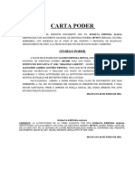 Carta Poder Apoderado