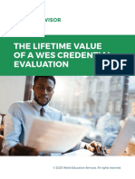 Eguide WESA Lifetime Value Credential Evaluation