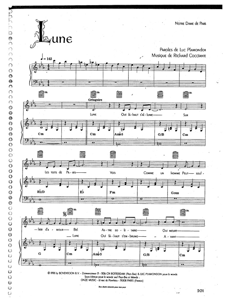 Notre Dame de Paris Lune PDF