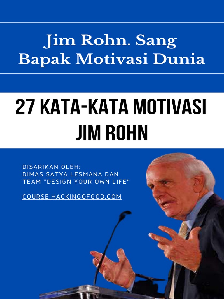 Kata-kata Motivasi Jim Rohn | PDF | Pengembangan Diri