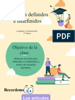 Último PPT de Los Artículos Definidos e Indefinidos