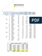 Determinación de Indice Estacional