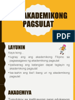 Ang Akademikong Pagsulat at Abstrak