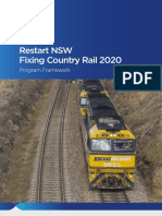 Restart NSW Fixing Country Rail 2020: Program Framework