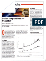 Gradient Problems Ghost Peaks Contaminations