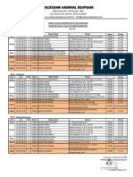 Jadwal Kuliah Revisi Khusus Kelas Reguler