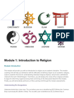 Module 1 - Introduction To Religion