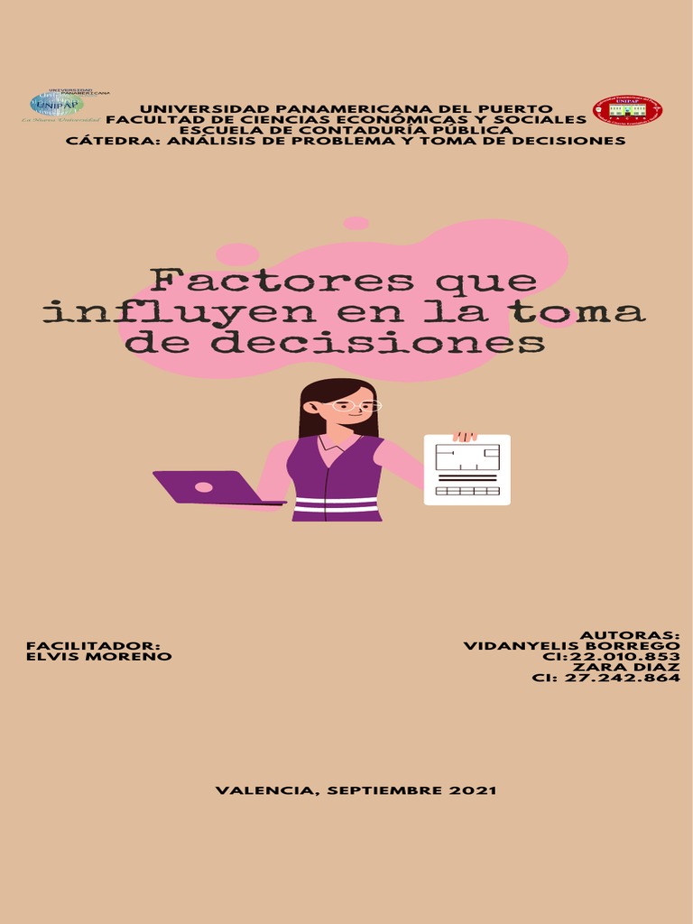 Factores que influyen en decisiones | PDF | Toma de decisiones | La ...