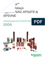 Preventa™ Safety Relays Type Xpsav, Xpsate & Xpsvne: Catalog Supplement To 9007CT0201