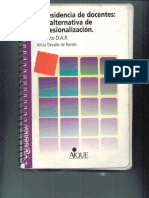 La Residencia de Docentes Una Alternativa de Profesionalización Proyecto DAR Alicia Devalle de Rendo