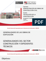 sesión 01_TECNOLOGÍA DE LA CONSTRUCCION GENERALIDADES DE LAS OBRAS DE EDIFICACION