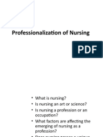 Professionalization of Nursing