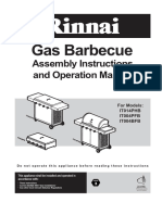 Gas Barbecue: Assembly Instructions and Operation Manual