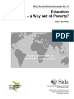 Education - A Way Out of Poverty?: Research Presentations at The POVERTY Conference 2001